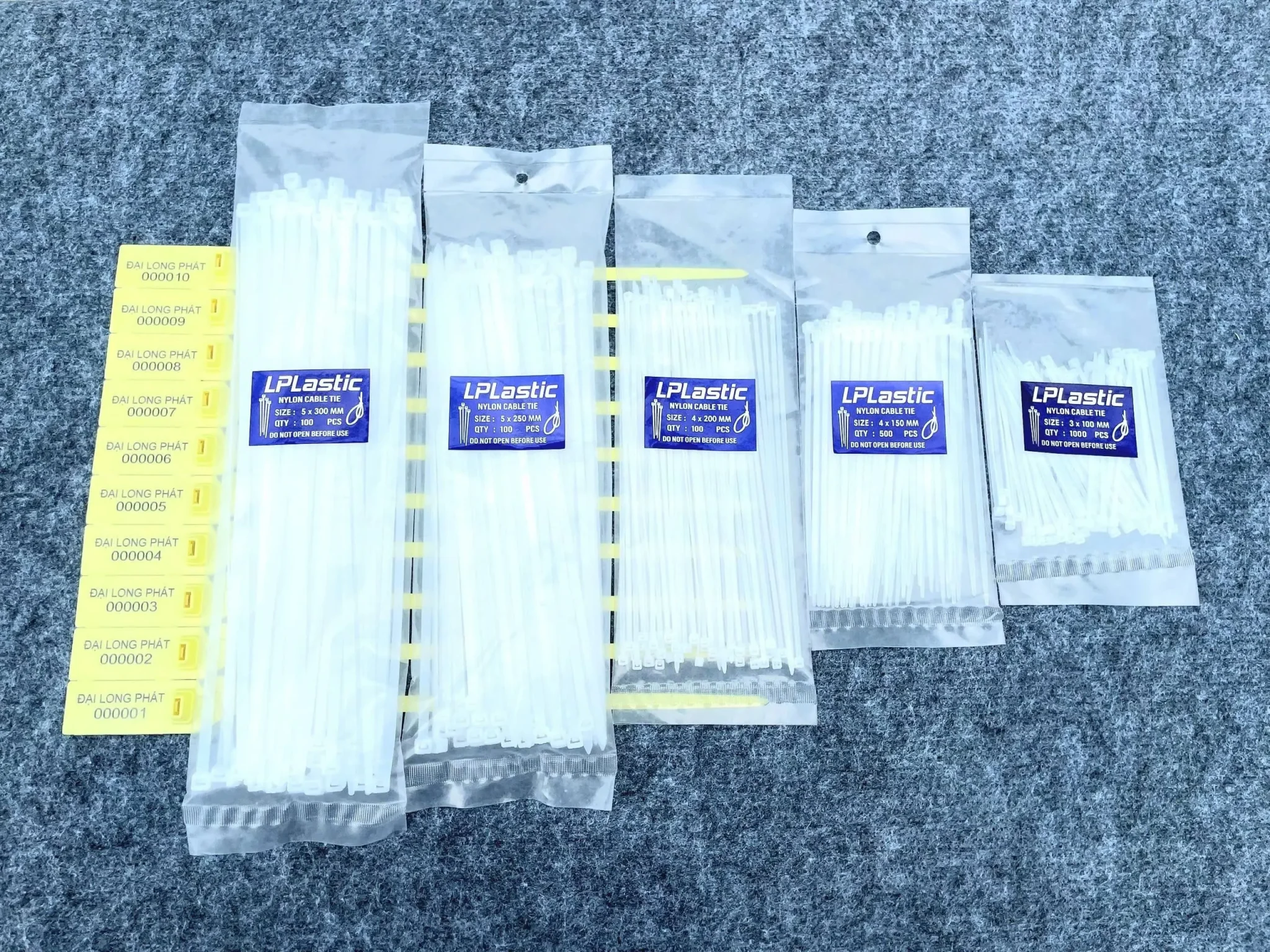 quy cách dây rút nhựa